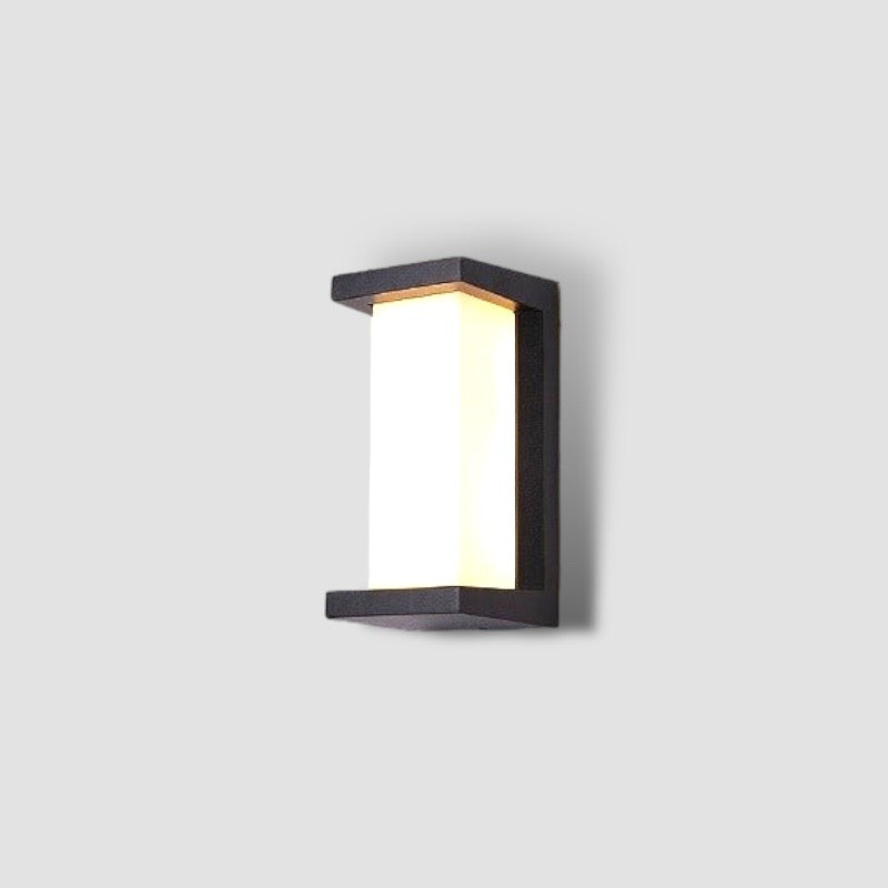 Motion Sensor Outdoor Wall Light 18W Dusk-to-Dawn Porch Security Sconce Weatherproof Black Aluminum for Garden Entryway Path Lighting | Thomler