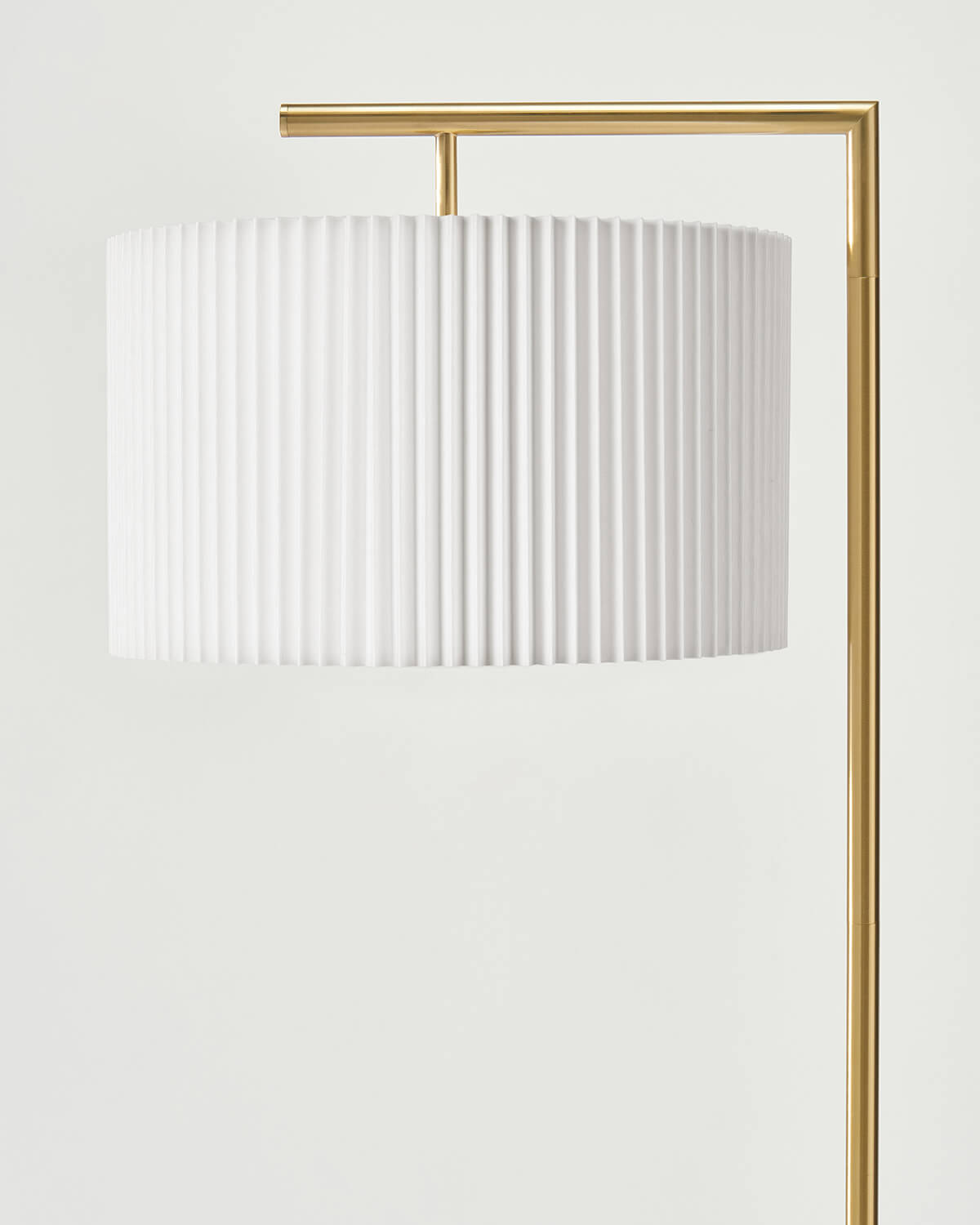 Vloerlamp Modern Met Stoffen Kap 152cm LED Zwart Messing Nikkel | Sansoti