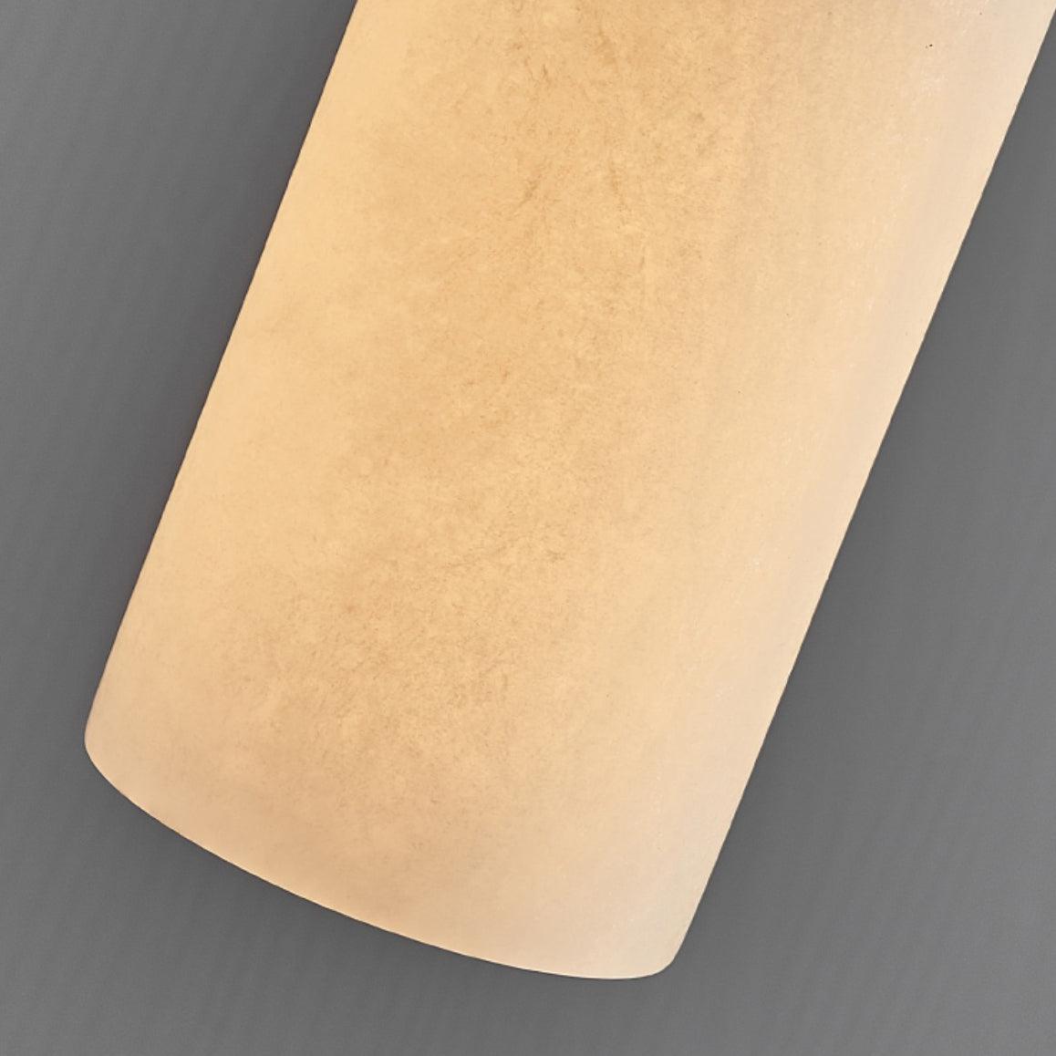 Pendant Light Alabaster Stone 9.8 in White Kitchen Island Dining Hanging Ceiling Lamp Minimalist Nordic Brass Accent | Thomler