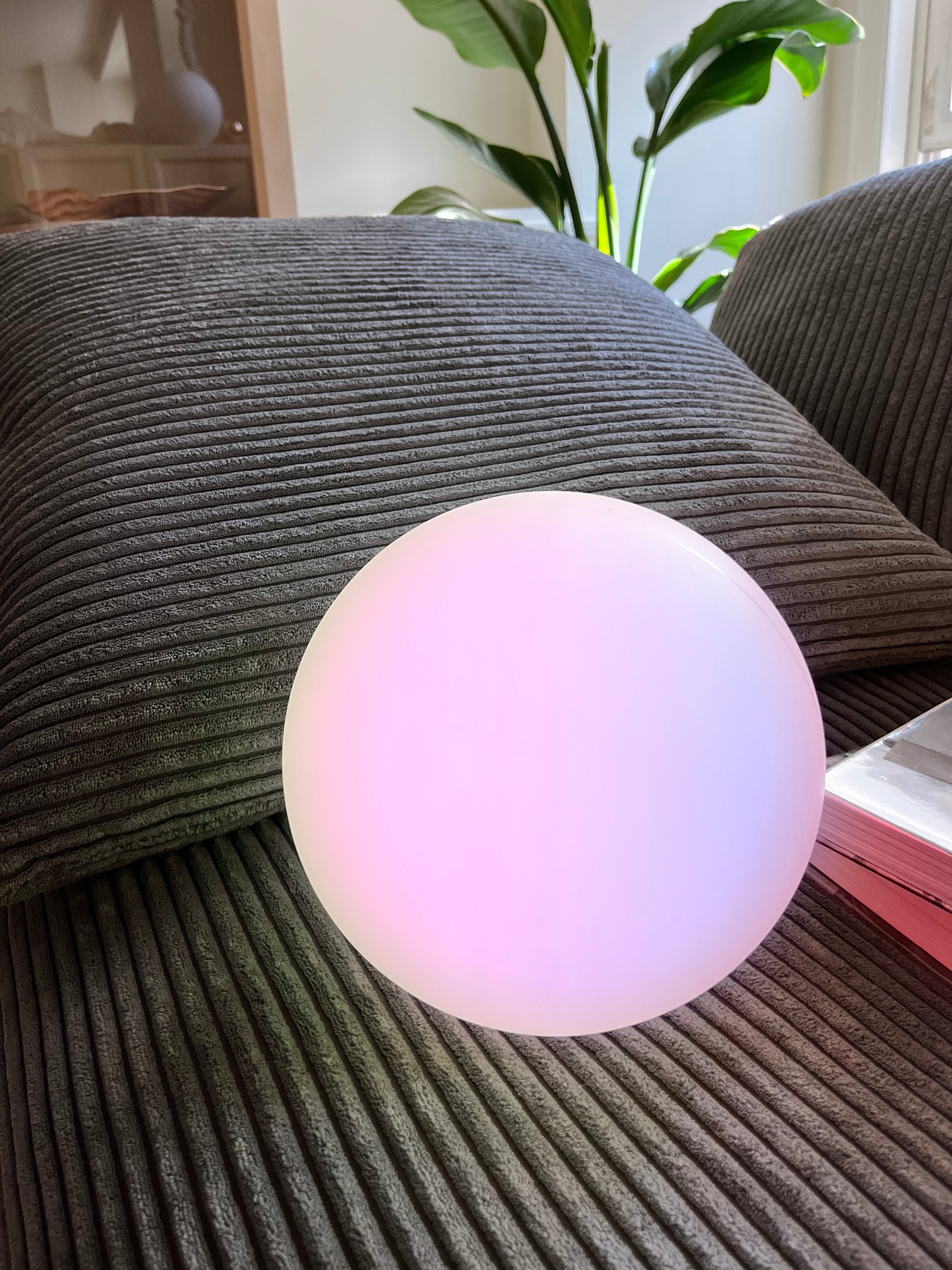 Table Lamp Plastic 5W Wireless LED 16 Colour Indoor Outdoor Mood Lighting Rechargeable Remote Controlled | Thomler