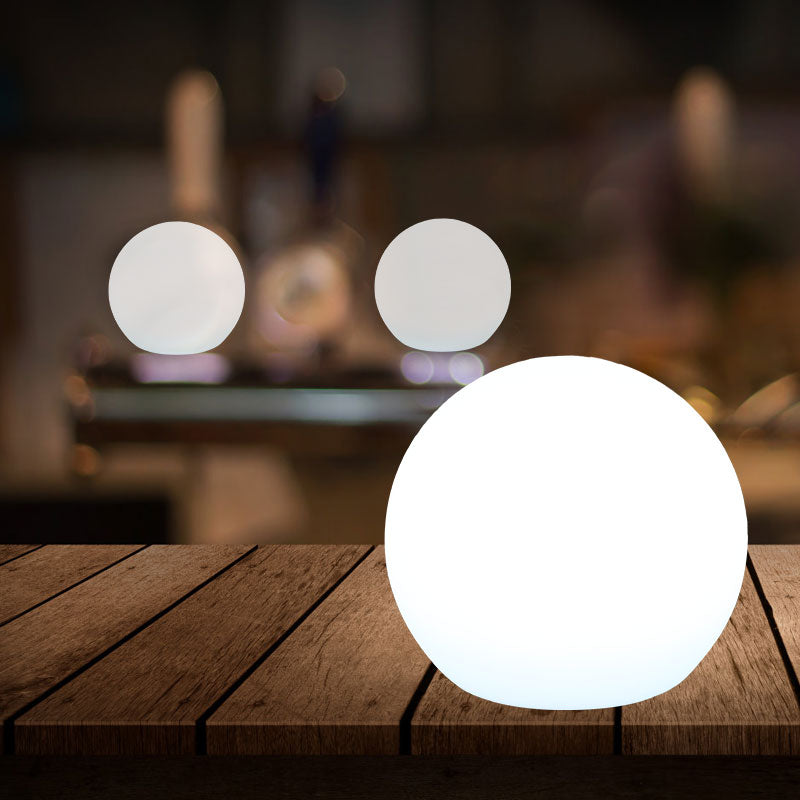 Table Lamp Plastic 5W Wireless LED 16 Colour Indoor Outdoor Mood Lighting Rechargeable Remote Controlled | Thomler