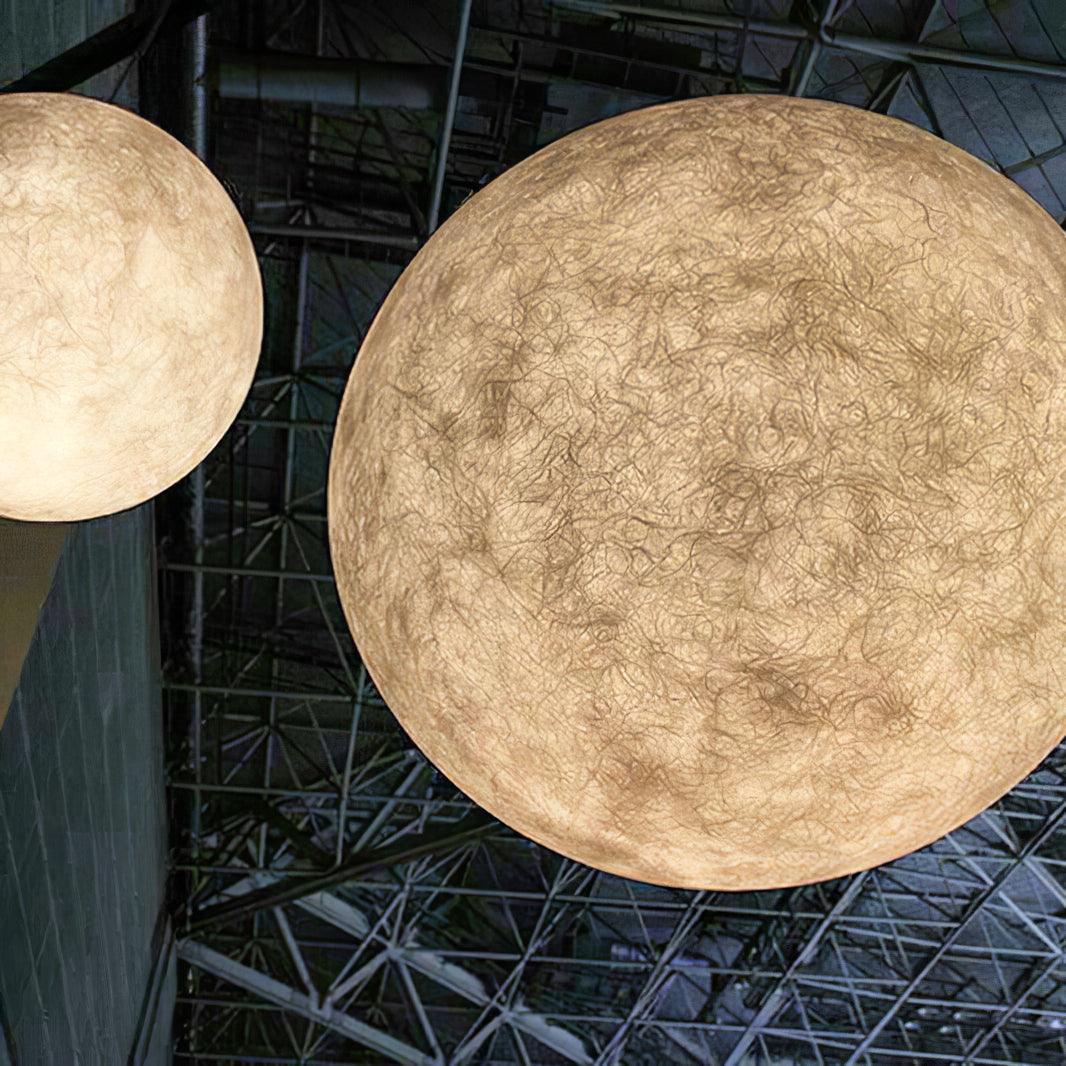 Spherical White Moon Pendant Light – Modern Hanging Globe for Bedroom, Dining Room & Living Room | Thomler