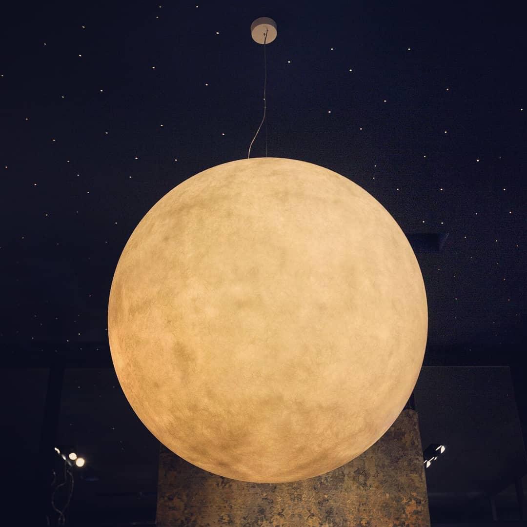 Spherical White Moon Pendant Light – Modern Hanging Globe for Bedroom, Dining Room & Living Room | Thomler