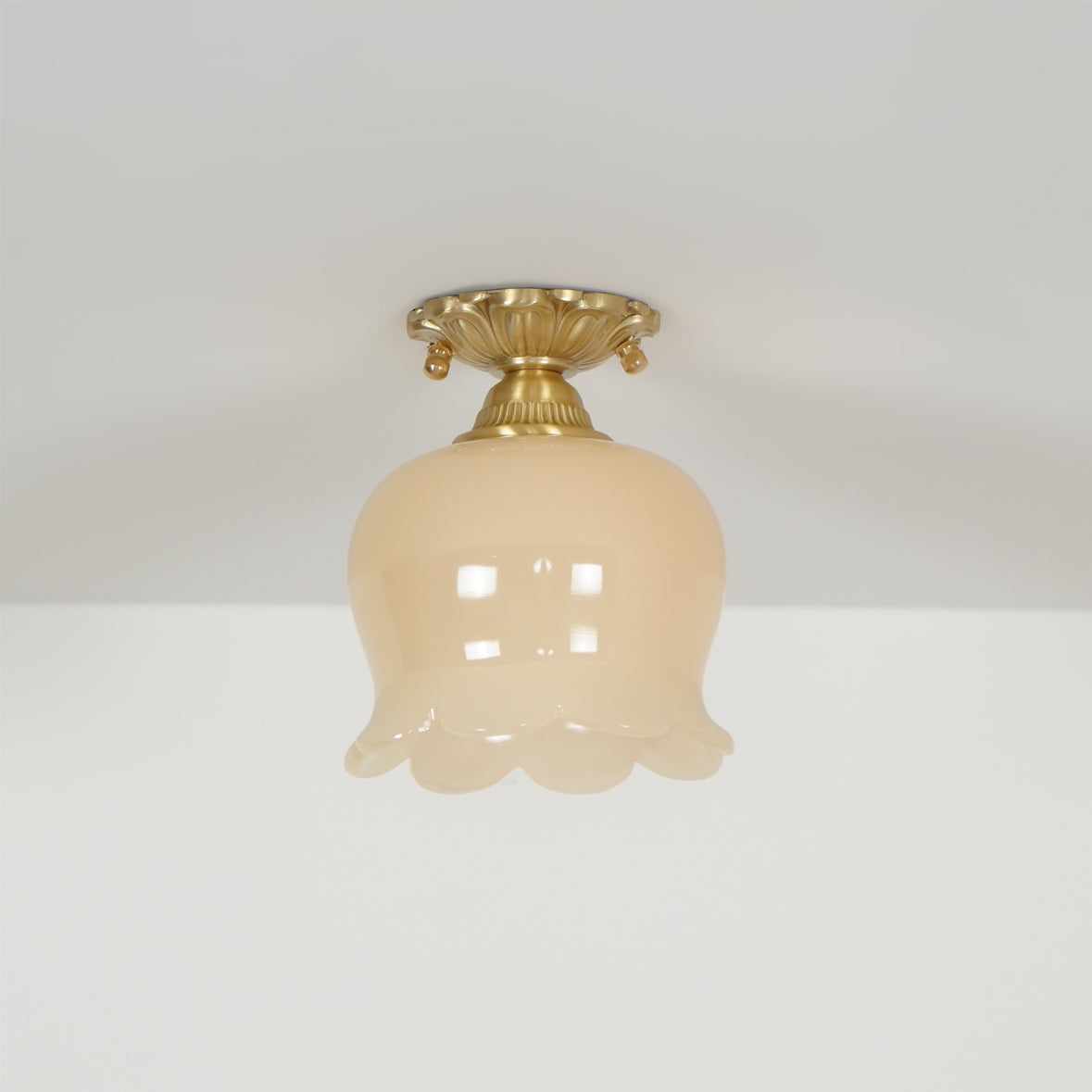 Ceiling Light Resin Brass 5.9 in Indoor Warm Lighting | Thomler