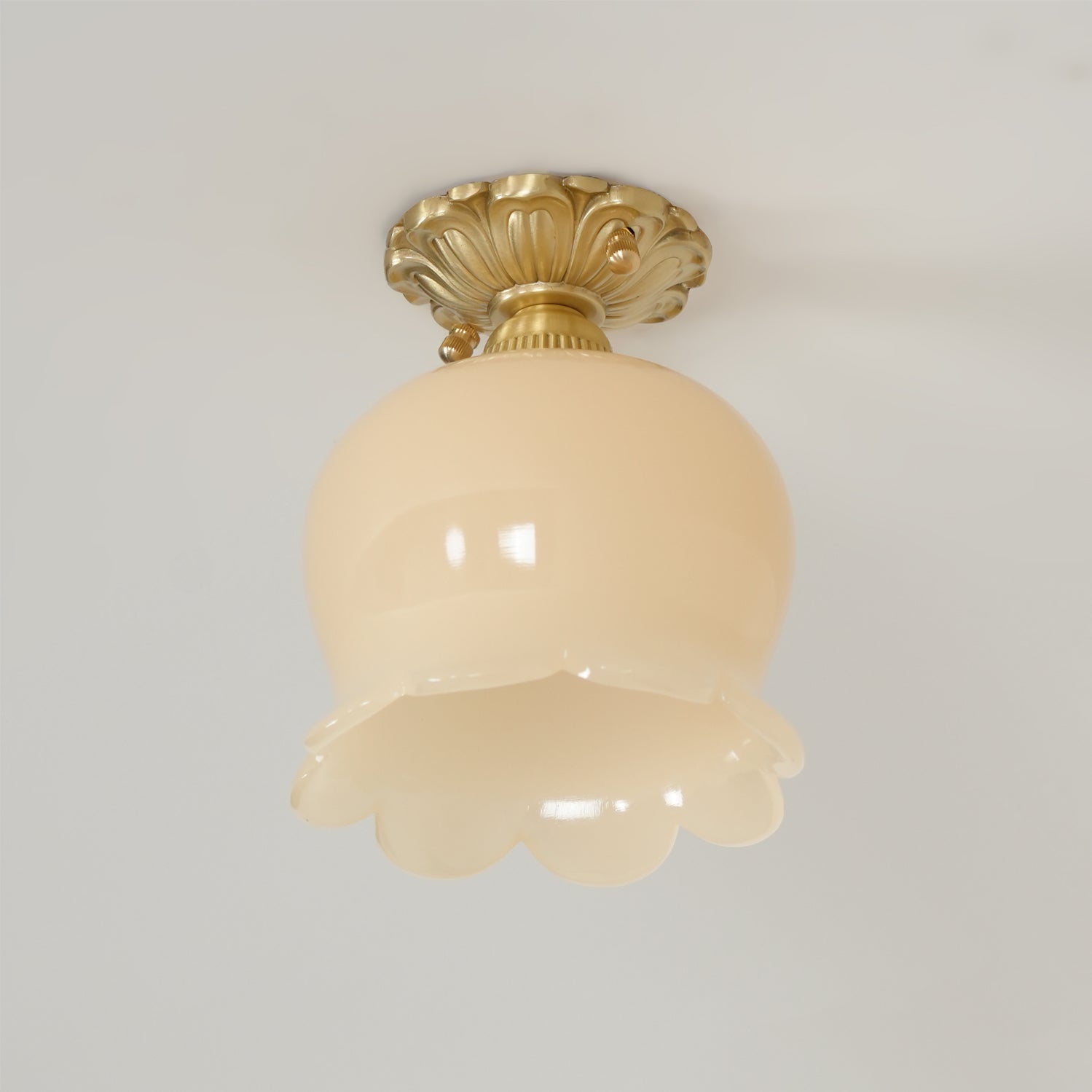 Ceiling Light Resin Brass 5.9 in Indoor Warm Lighting | Thomler