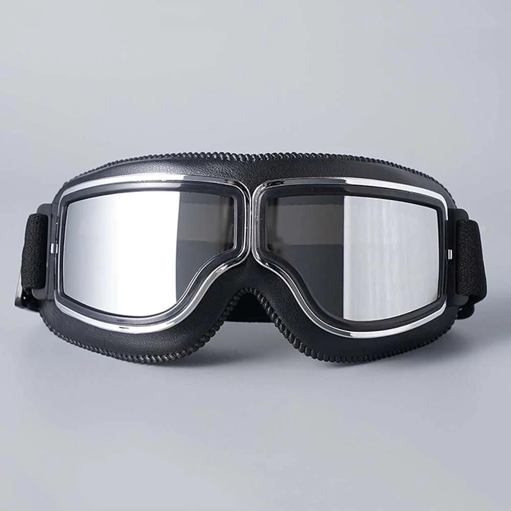 Vintage Motorcycle Goggles with UV Protection & Shatterproof Lens for Bikes, Scooters & Classic Rides | Thomler