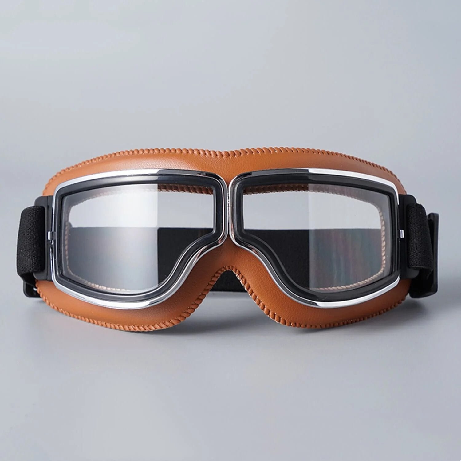 Vintage Motorcycle Goggles with UV Protection & Shatterproof Lens for Bikes, Scooters & Classic Rides | Thomler