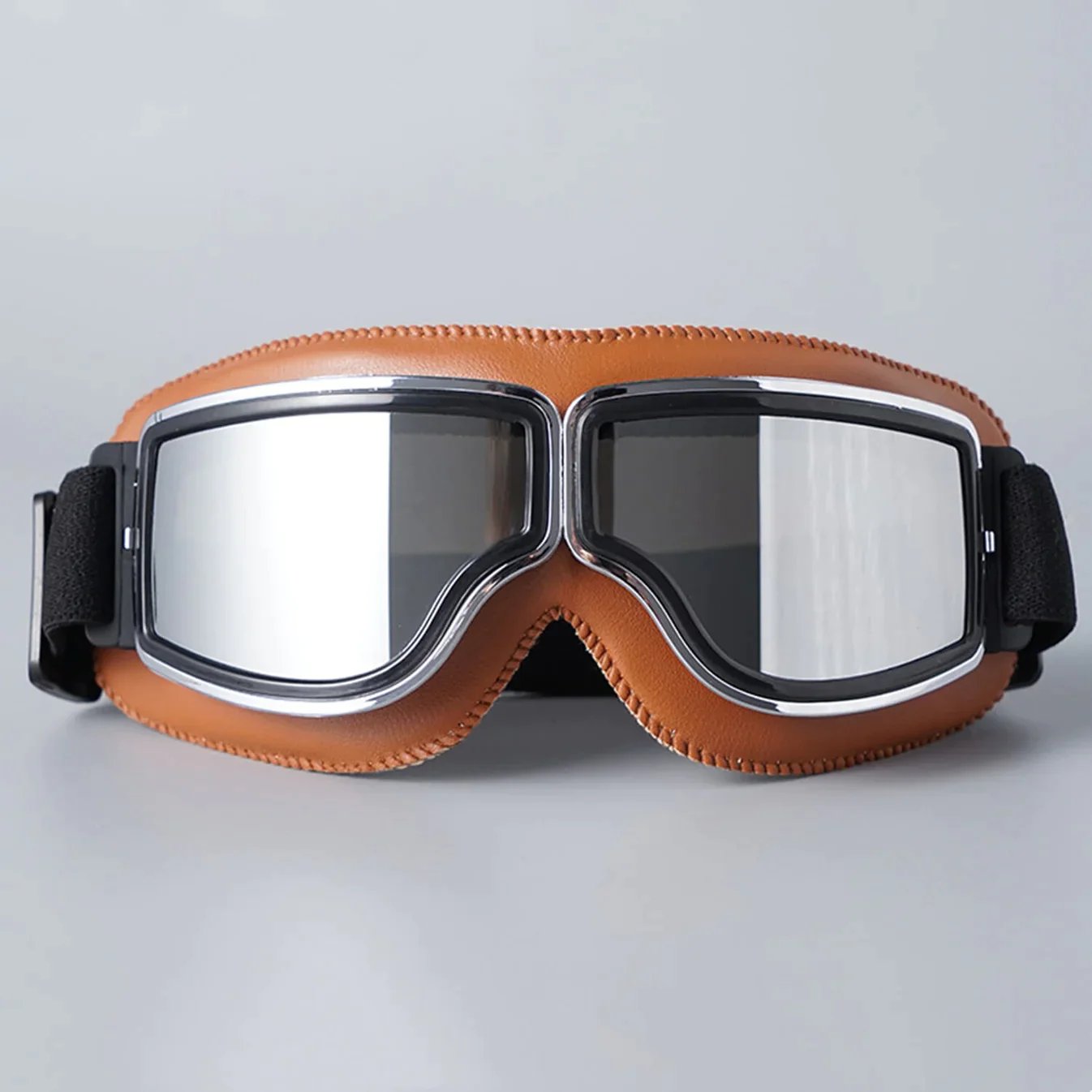 Vintage Motorcycle Goggles with UV Protection & Shatterproof Lens for Bikes, Scooters & Classic Rides | Thomler