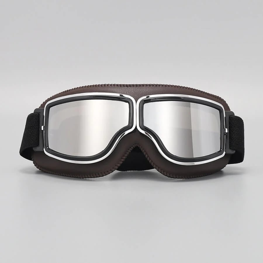 Vintage Motorcycle Goggles with UV Protection & Shatterproof Lens for Bikes, Scooters & Classic Rides | Thomler