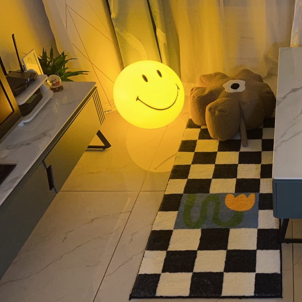 Table Lamp Polypropylene 9 in Yellow Playroom Bedroom Decorative LED Night Light | Thomler
