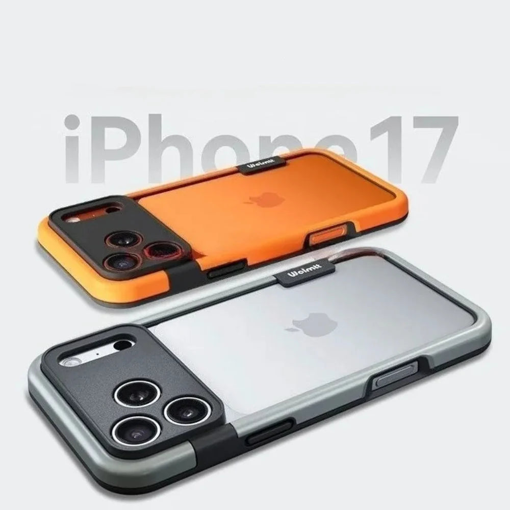 Dual-Tone Protective iPhone Case with Raised Camera Ring – Shock-Absorbing Silicone Frame for All iPhone 13 14 15 16 17 Series Air Pro Max | Thomler