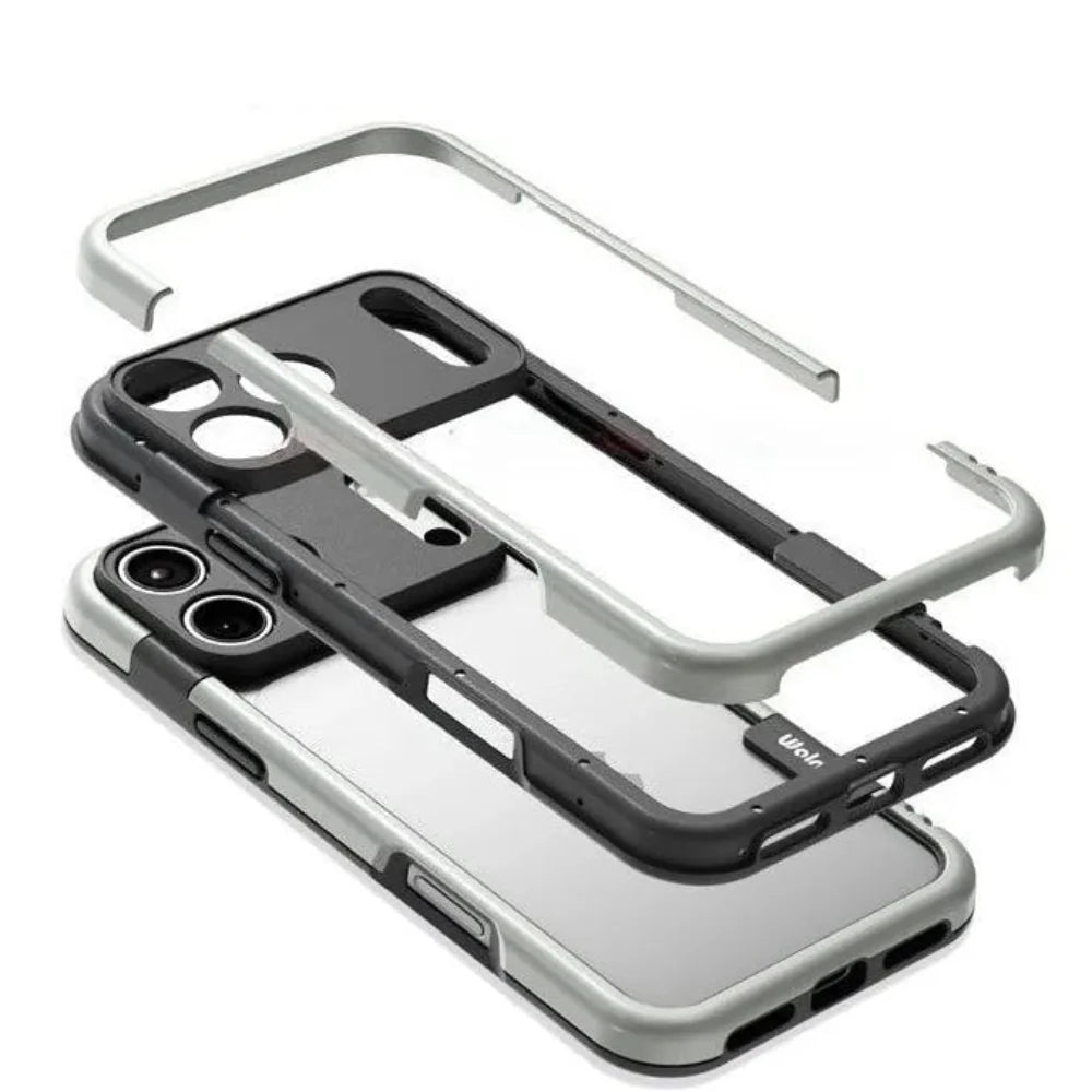 Dual-Tone Protective iPhone Case with Raised Camera Ring – Shock-Absorbing Silicone Frame for All iPhone 13 14 15 16 17 Series Air Pro Max | Thomler