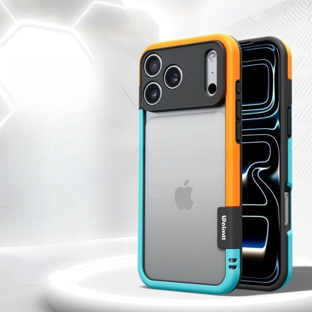 Dual-Tone Protective iPhone Case with Raised Camera Ring – Shock-Absorbing Silicone Frame for All iPhone 13 14 15 16 17 Series Air Pro Max | Thomler