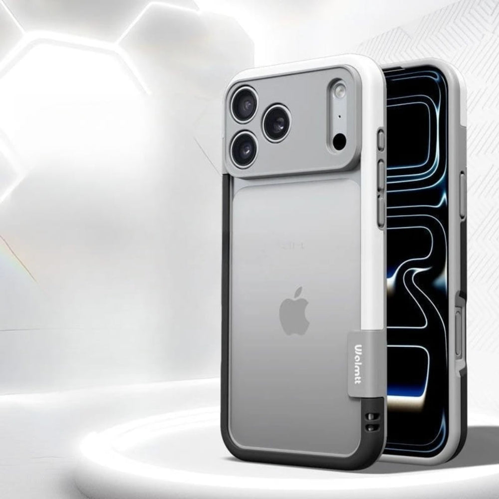 Dual-Tone Protective iPhone Case with Raised Camera Ring – Shock-Absorbing Silicone Frame for All iPhone 13 14 15 16 17 Series Air Pro Max | Thomler