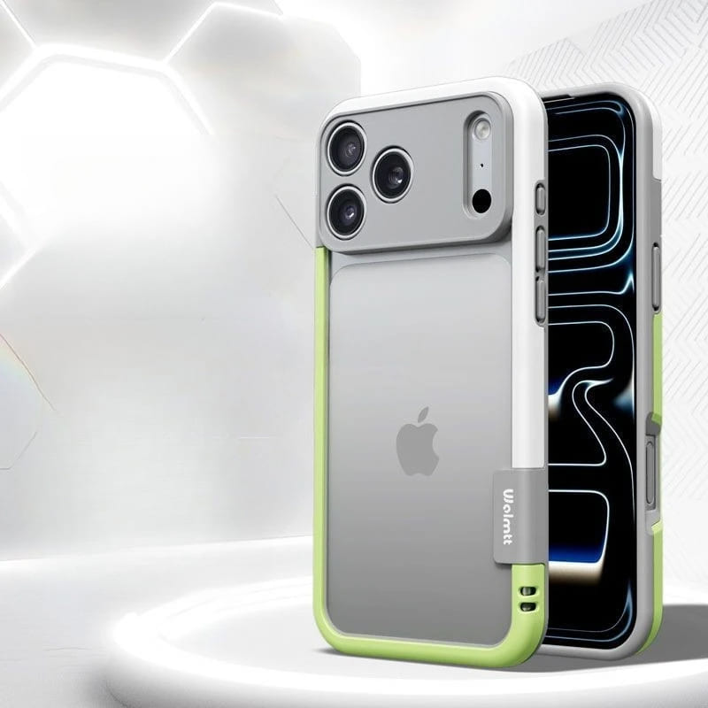 Dual-Tone Protective iPhone Case with Raised Camera Ring – Shock-Absorbing Silicone Frame for All iPhone 13 14 15 16 17 Series Air Pro Max | Thomler