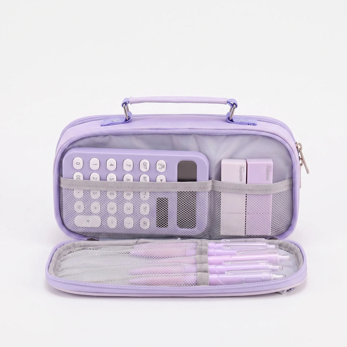 Expandable Pencil Case with Elastic Pen Holder & Dual Zip – Perfect for Students & Professionals | Thomler
