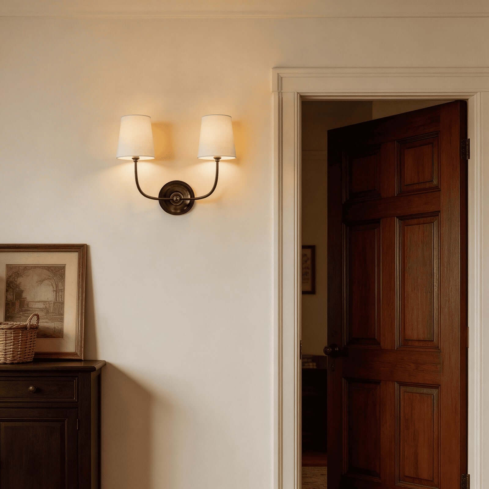 Wall Sconce Metal Adjustable Arms 14 in Indoor Lighting Living Room Bedroom Hallway Decorative Fixture | Thomler