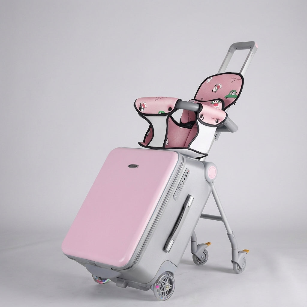 Kids Rolling Carry-On with Built-In Ride Seat for Travel & Airport Fun | Thomler