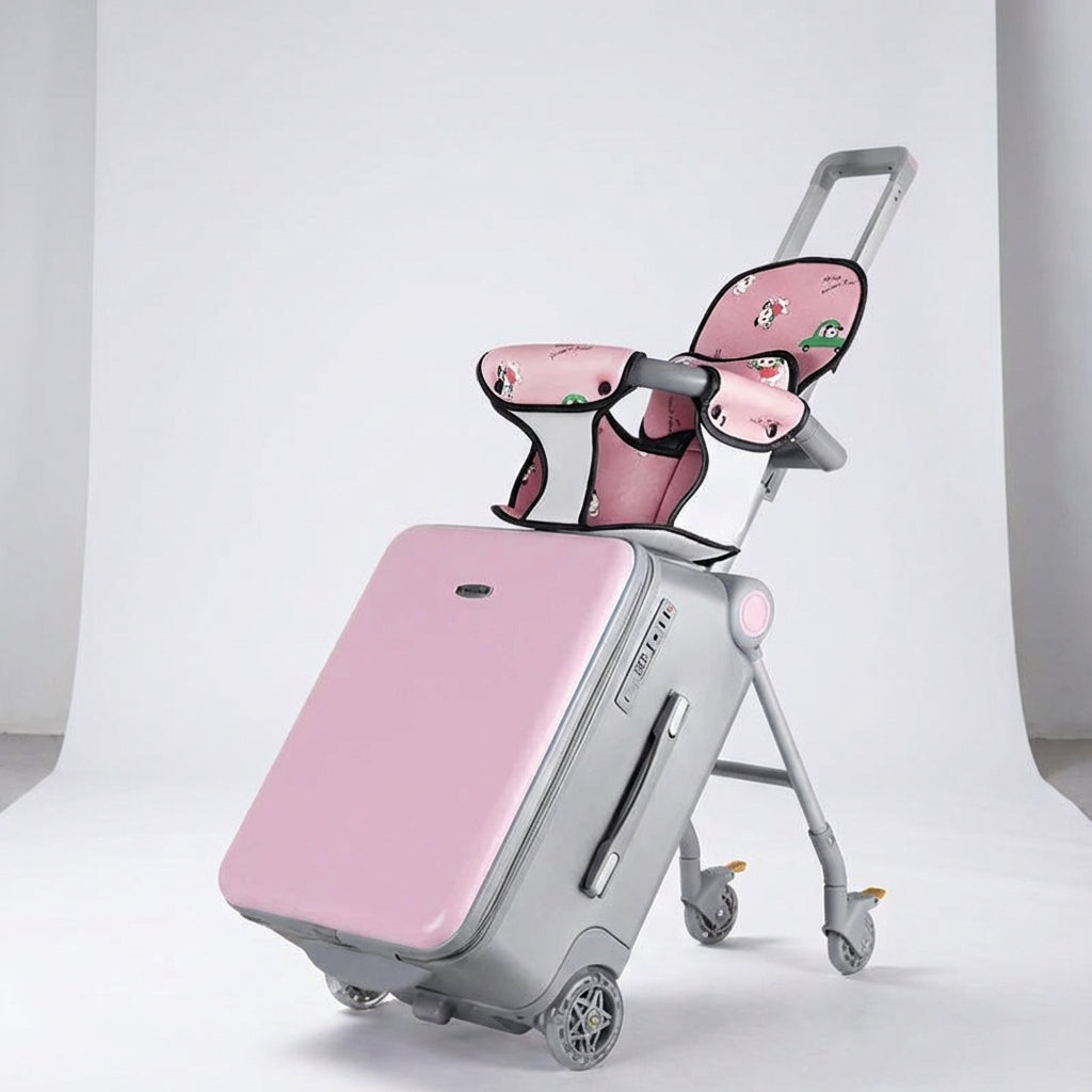Kids Rolling Carry-On with Built-In Ride Seat for Travel & Airport Fun | Thomler