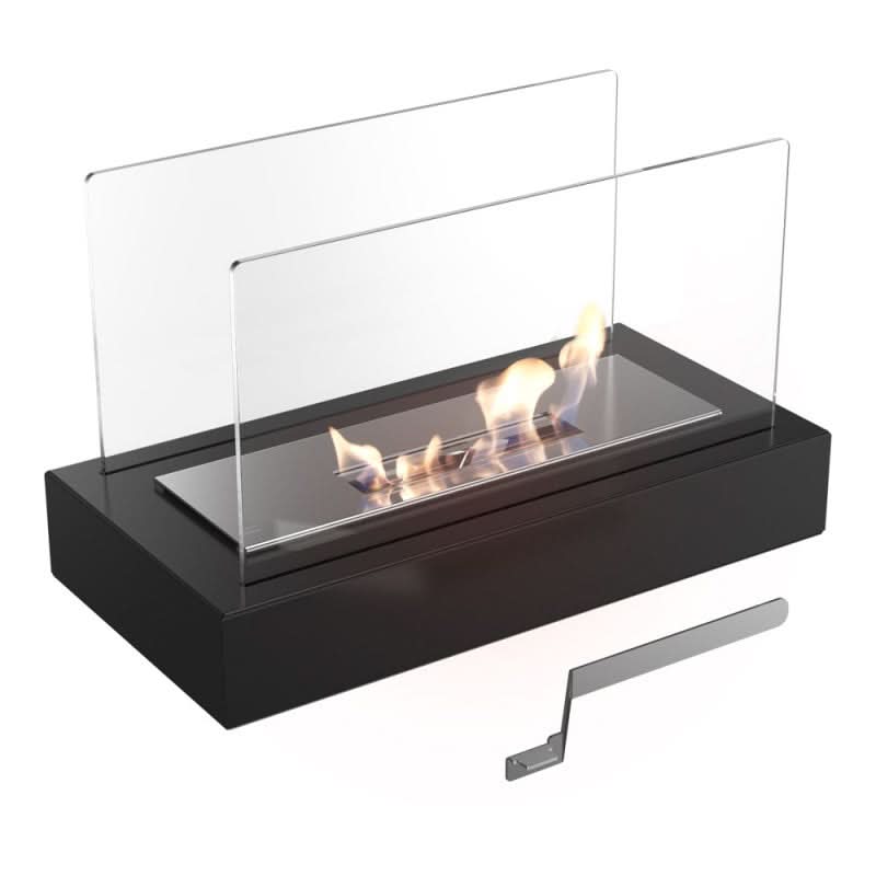 Tabletop Bioethanol Fireplace – Portable Indoor Outdoor Fire Pit with Real Flame for Dining Table Living Room Patio Decor | Thomler