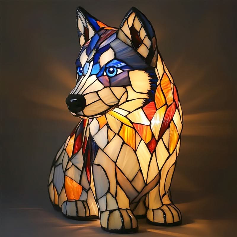 USB Powered Dog Breed LED Night Light 6 in Accent Lamp Warm Glow for Bedroom Nightstand Desk Shelf Decor Puppy Sculpture Chihuahua Corgi Dac | Thomler