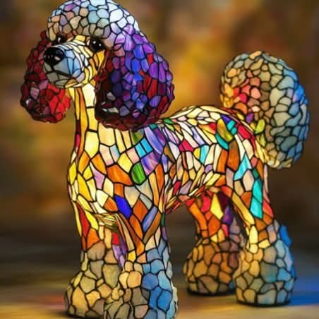 USB Powered Dog Breed LED Night Light 6 in Accent Lamp Warm Glow for Bedroom Nightstand Desk Shelf Decor Puppy Sculpture Chihuahua Corgi Dac | Thomler