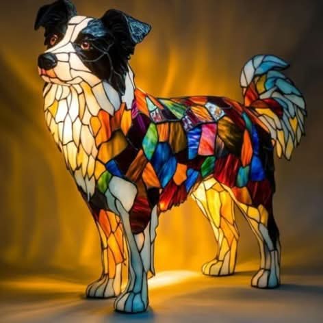 USB Powered Dog Breed LED Night Light 6 in Accent Lamp Warm Glow for Bedroom Nightstand Desk Shelf Decor Puppy Sculpture Chihuahua Corgi Dac | Thomler