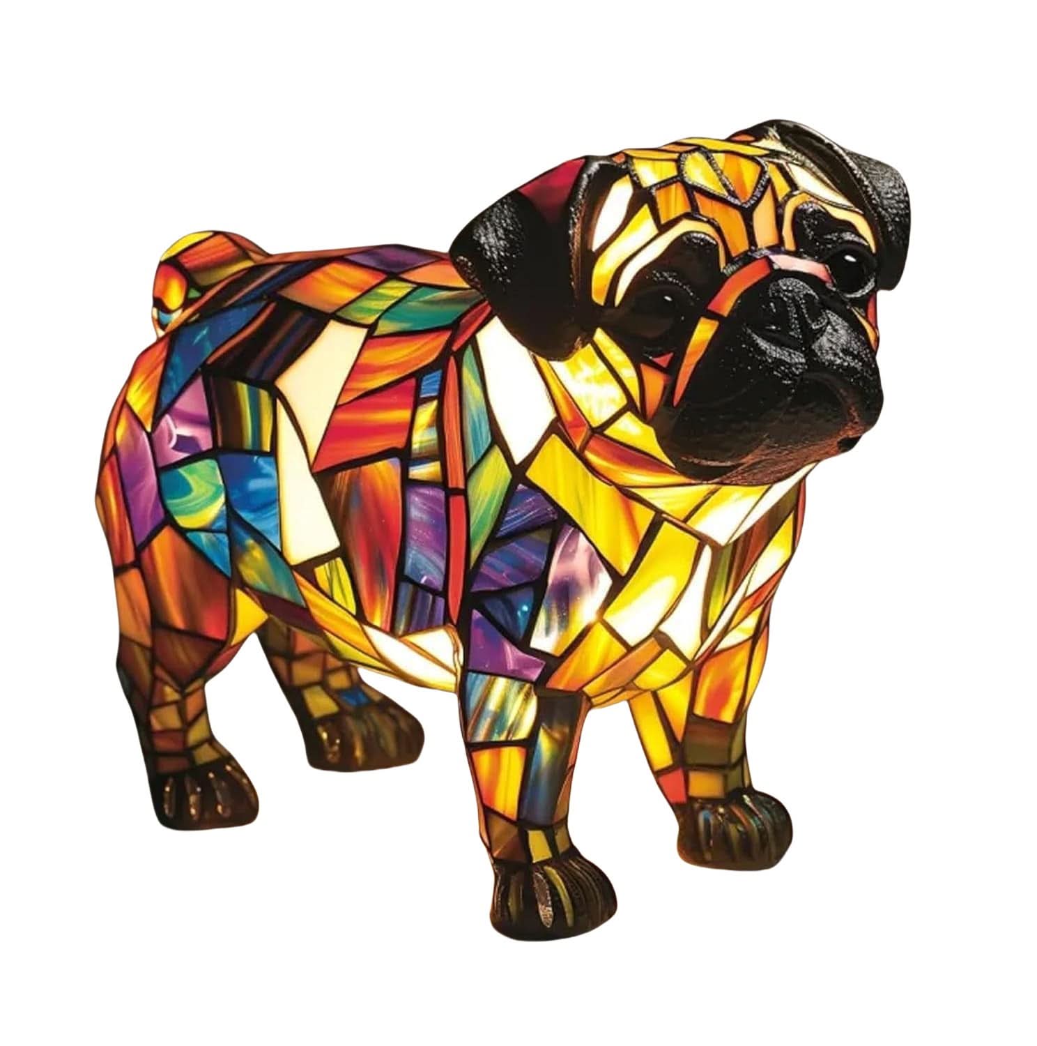 USB Powered Dog Breed LED Night Light 6 in Accent Lamp Warm Glow for Bedroom Nightstand Desk Shelf Decor Puppy Sculpture Chihuahua Corgi Dac | Thomler