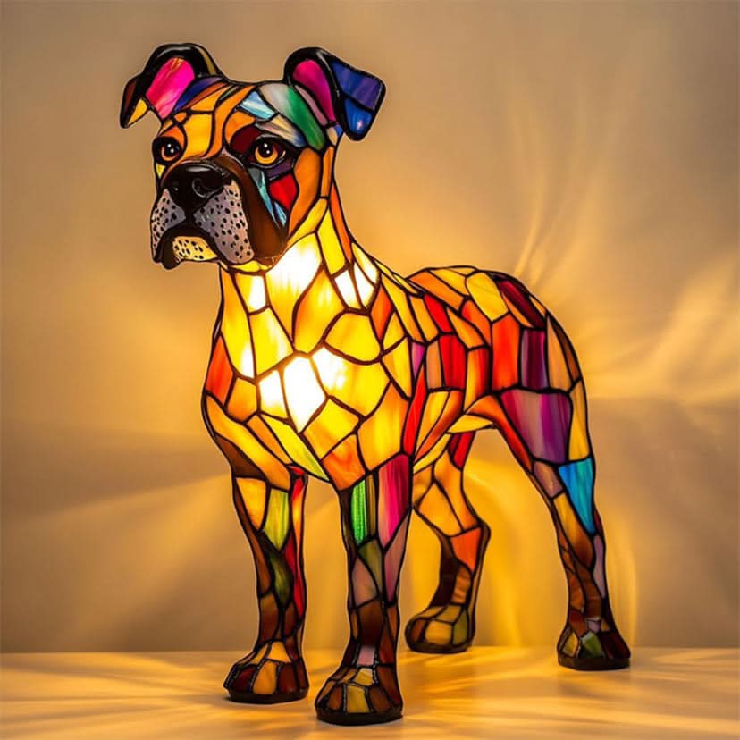 USB Powered Dog Breed LED Night Light 6 in Accent Lamp Warm Glow for Bedroom Nightstand Desk Shelf Decor Puppy Sculpture Chihuahua Corgi Dac | Thomler