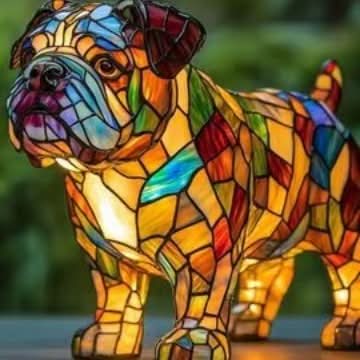 USB Powered Dog Breed LED Night Light 6 in Accent Lamp Warm Glow for Bedroom Nightstand Desk Shelf Decor Puppy Sculpture Chihuahua Corgi Dac | Thomler