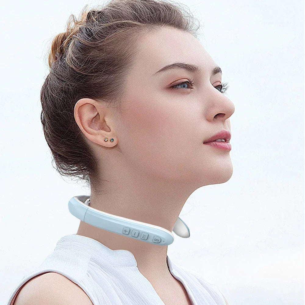 Cordless Handheld Lymphatic Drainage Massager with Ultrasonic Vibration for Neck Shoulder Relief Body Contouring at Home Wellness Device | Thomler