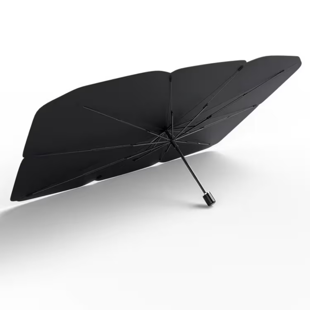 Foldable Windshield Sun Shade for Car | Umbrella Style Heat Blocker with UV Protection | Quick Deploy Reflective Sunshade for Front Window | Thomler