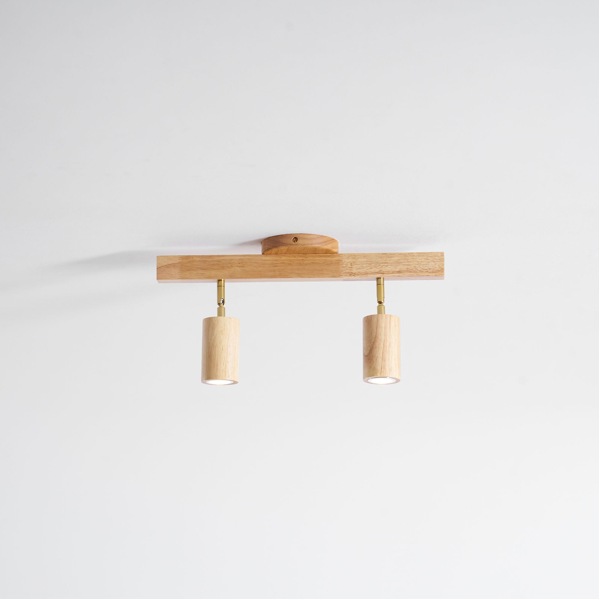 Wood Pendant Track Light 4 Heads 39.4 in Indoor Ceiling Wall Rustic Modern Lamp | Thomler