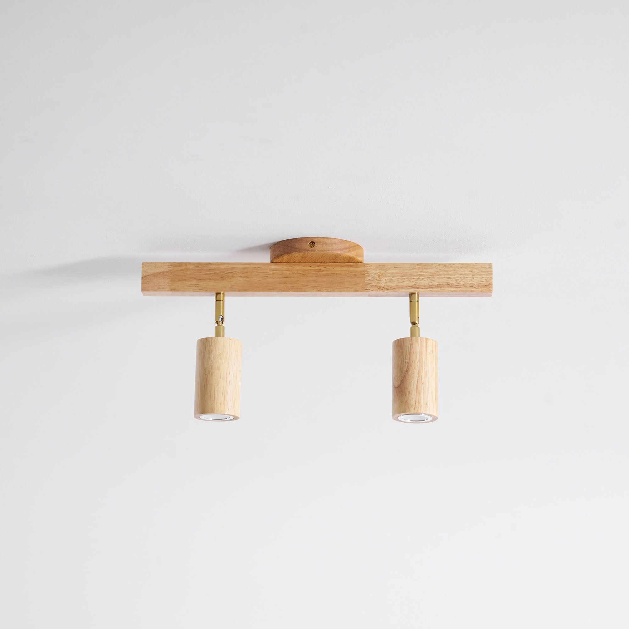 Wood Pendant Track Light 4 Heads 39.4 in Indoor Ceiling Wall Rustic Modern Lamp | Thomler