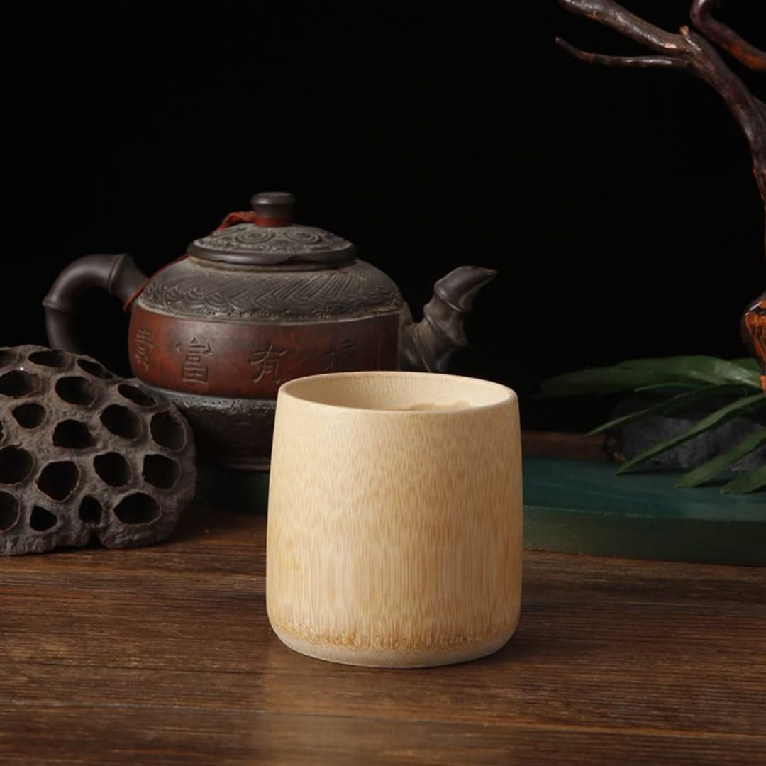 Handcrafted Organic Bamboo Water Cup – Artisan-Made Sustainable Drinking Vessel for Tea, Coffee & Everyday Beverages | Thomler