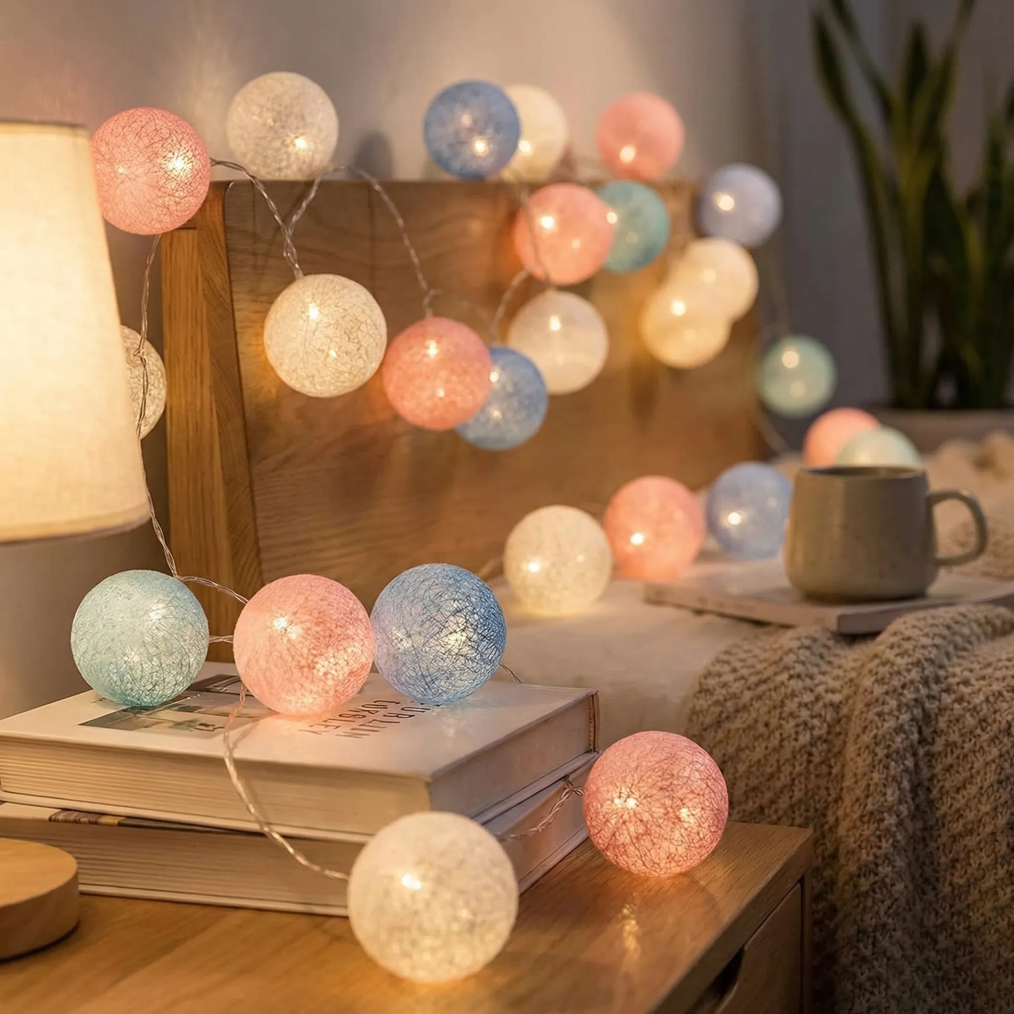 Navando | Decoratieve Lichtslinger Met Zachte Bolletjes
