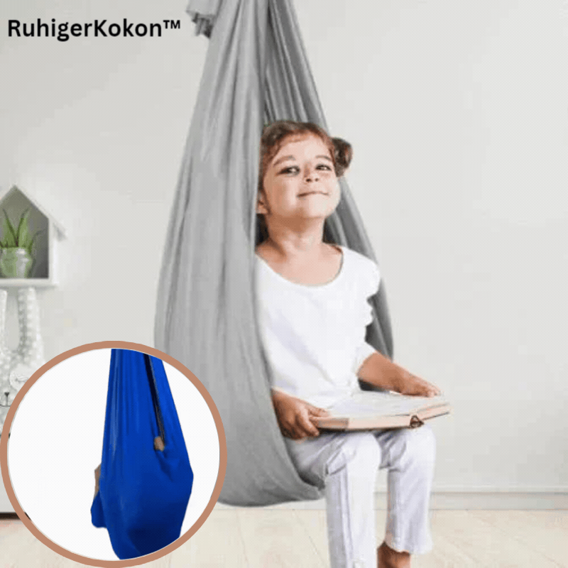 Sensory Swing Pod for Kids – Calming Cocoon Hammock Chair for Focus, Relaxation & Body Awareness – Stretchy Fabric, Indoor Therapy Swing | Thomler