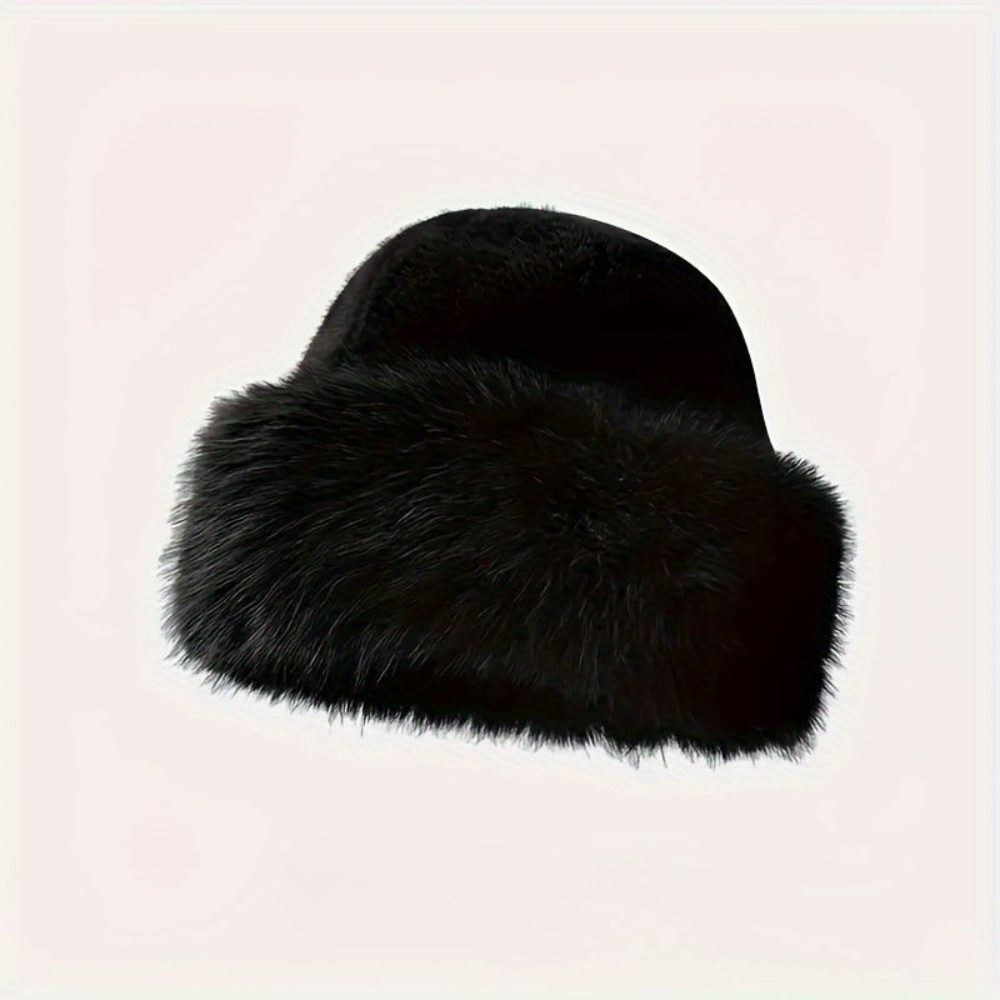 Faux Fur-Lined Knit Winter Beanie with Cozy Ear Flaps for Cold Weather | Thomler