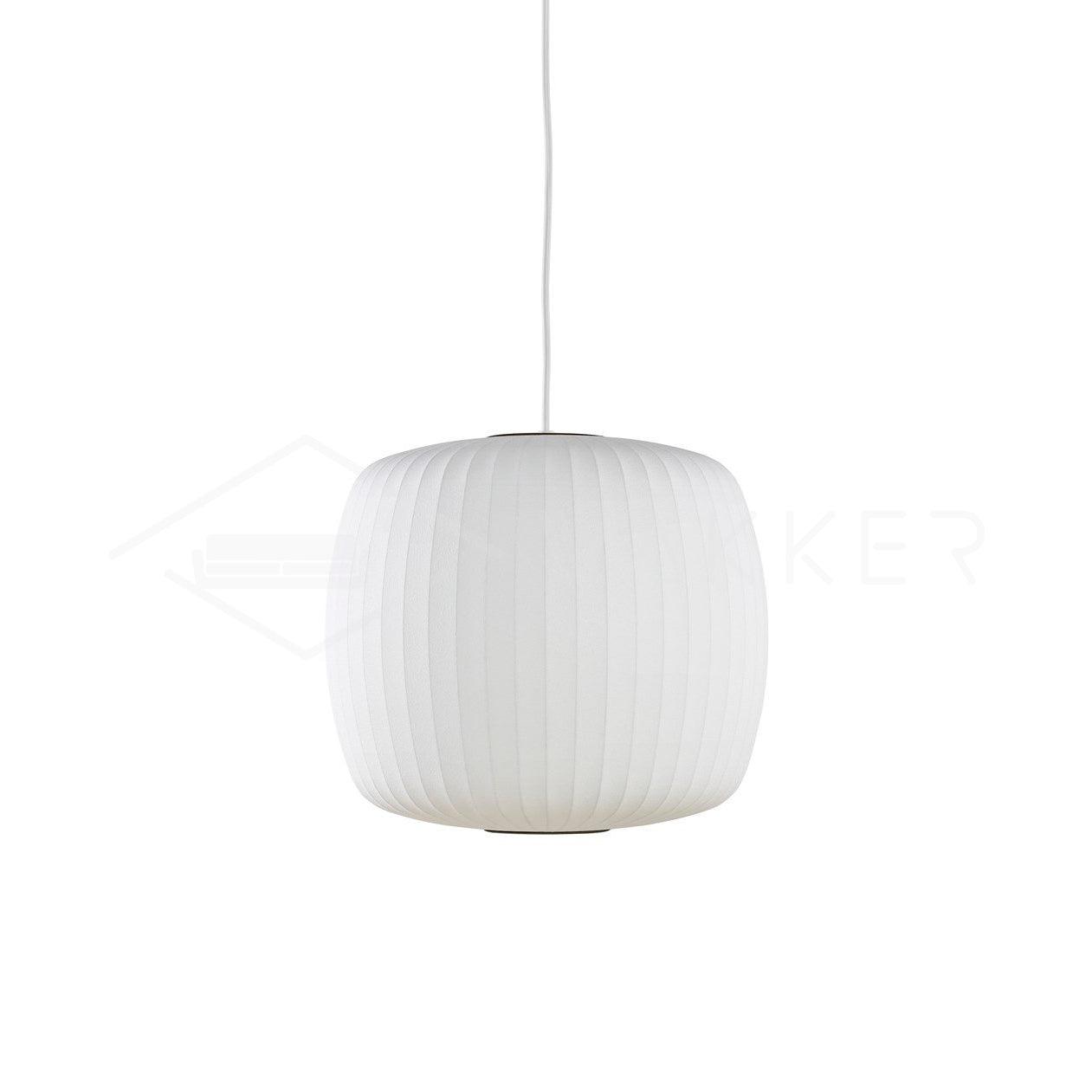 Bubble Silk Pendant Light 19.7 in White Ceiling Dining Room Modern Hanging Lamp | Thomler