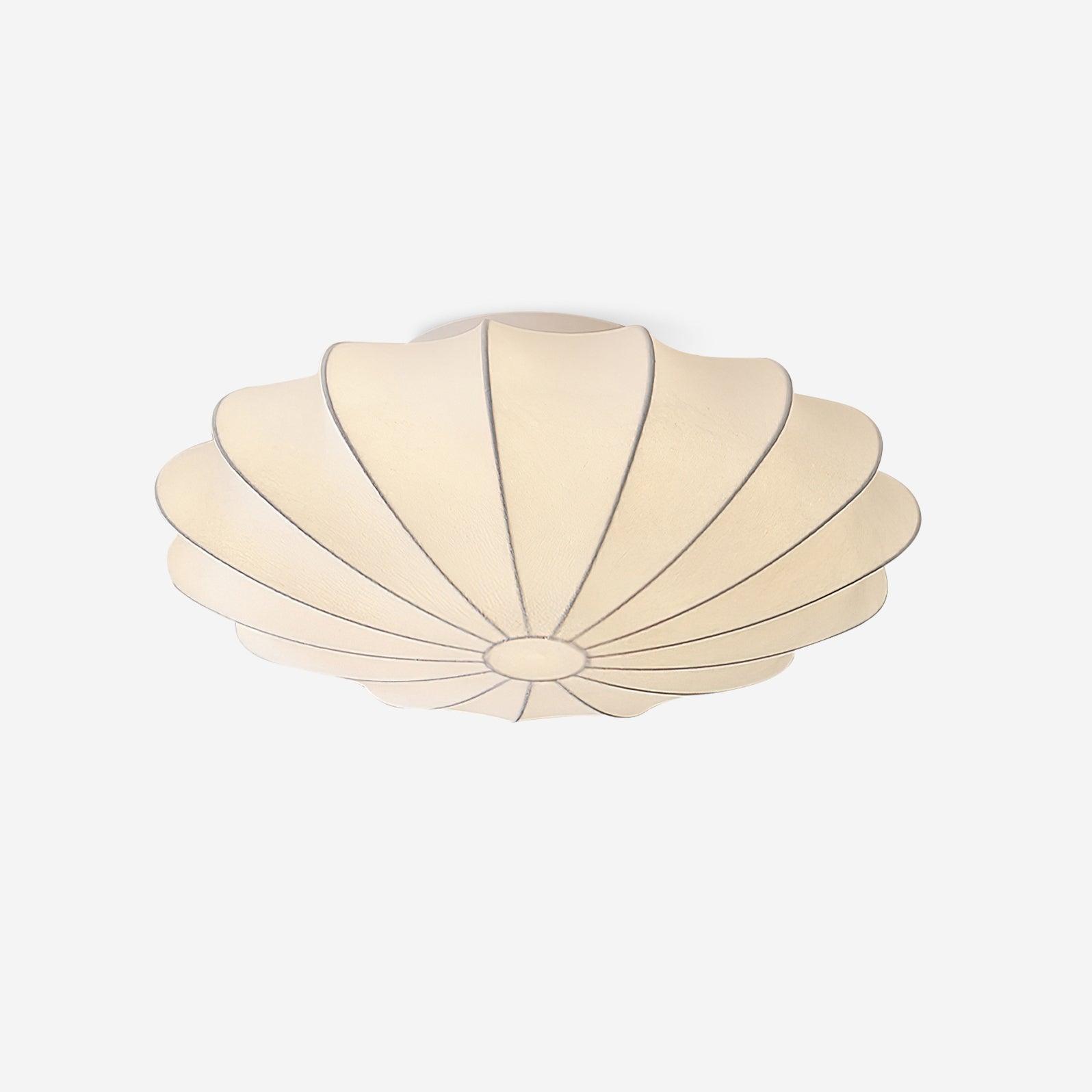 Ceiling Light Metal Silk 15.7 in White Indoor Living Room Bedroom Wall Mount Fixture Modern Decorative Lighting | Thomler