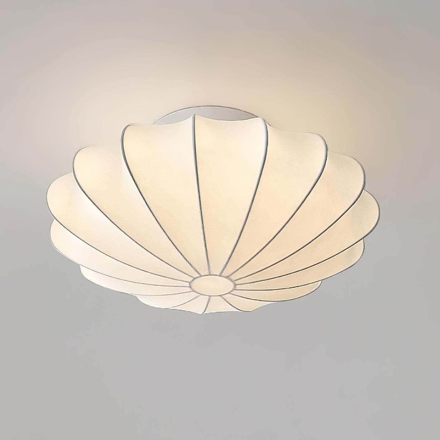 Ceiling Light Metal Silk 15.7 in White Indoor Living Room Bedroom Wall Mount Fixture Modern Decorative Lighting | Thomler