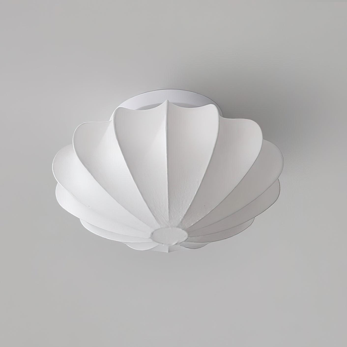 Ceiling Light Metal Silk 15.7 in White Indoor Living Room Bedroom Wall Mount Fixture Modern Decorative Lighting | Thomler
