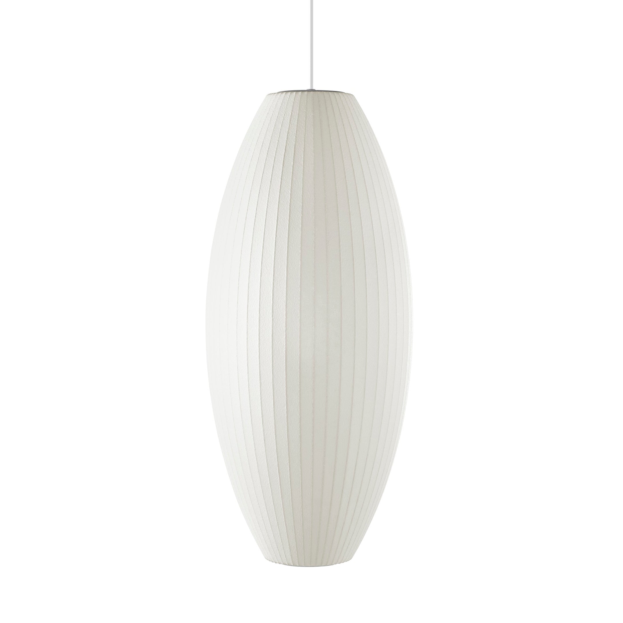 Bubble Silk Pendant Light 19.7 in White Ceiling Dining Room Modern Hanging Lamp | Thomler