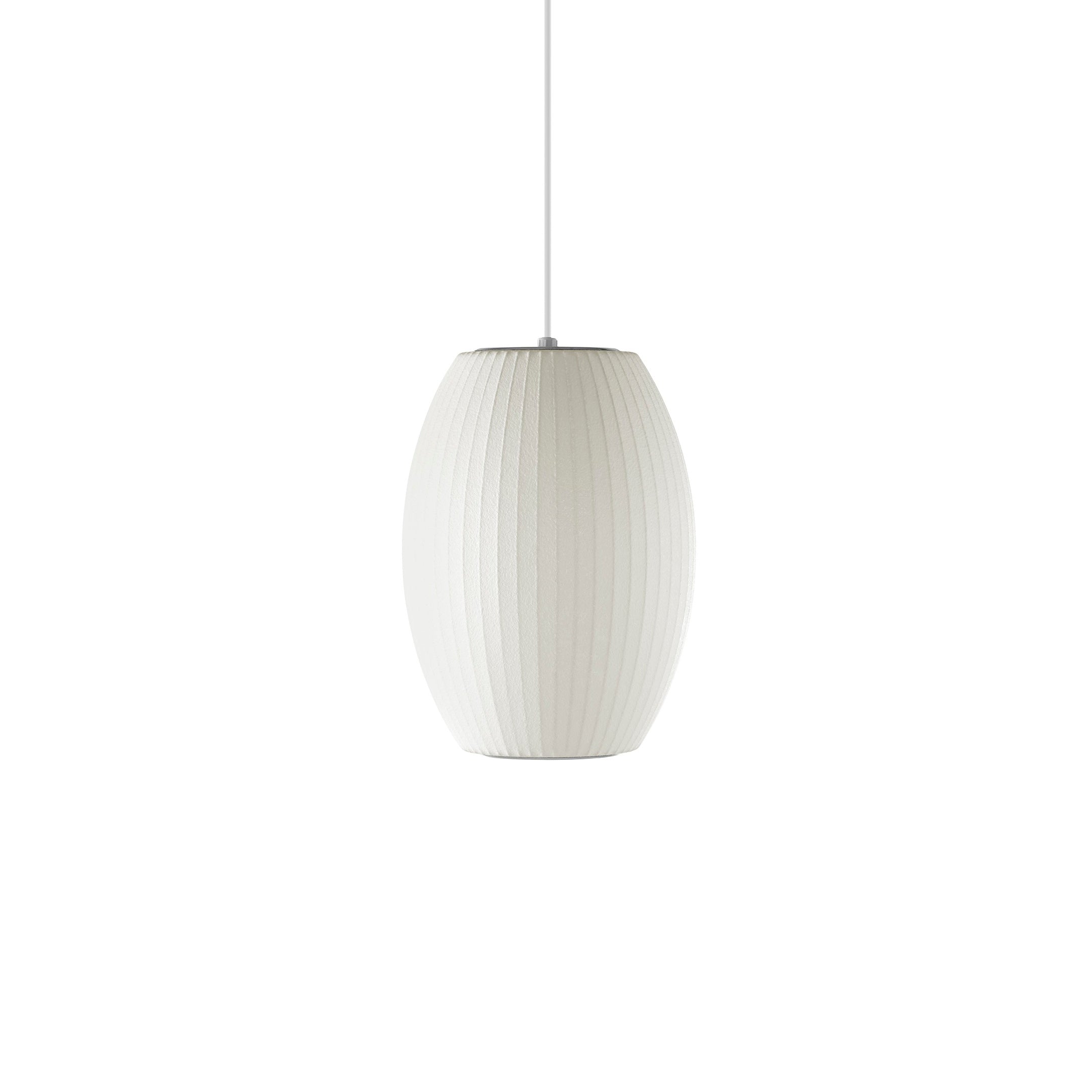 Bubble Silk Pendant Light 19.7 in White Ceiling Dining Room Modern Hanging Lamp | Thomler