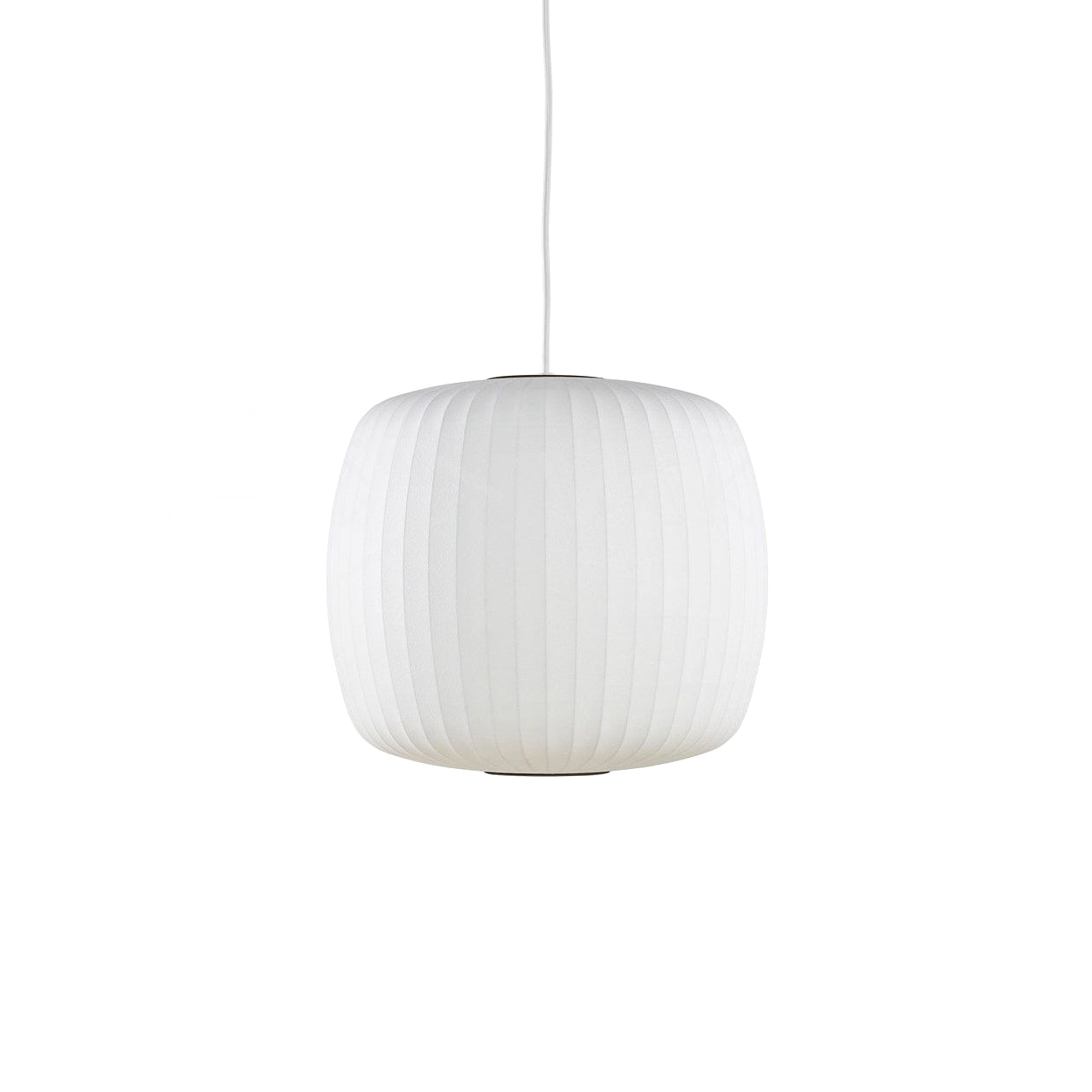 Bubble Silk Pendant Light 19.7 in White Ceiling Dining Room Modern Hanging Lamp | Thomler
