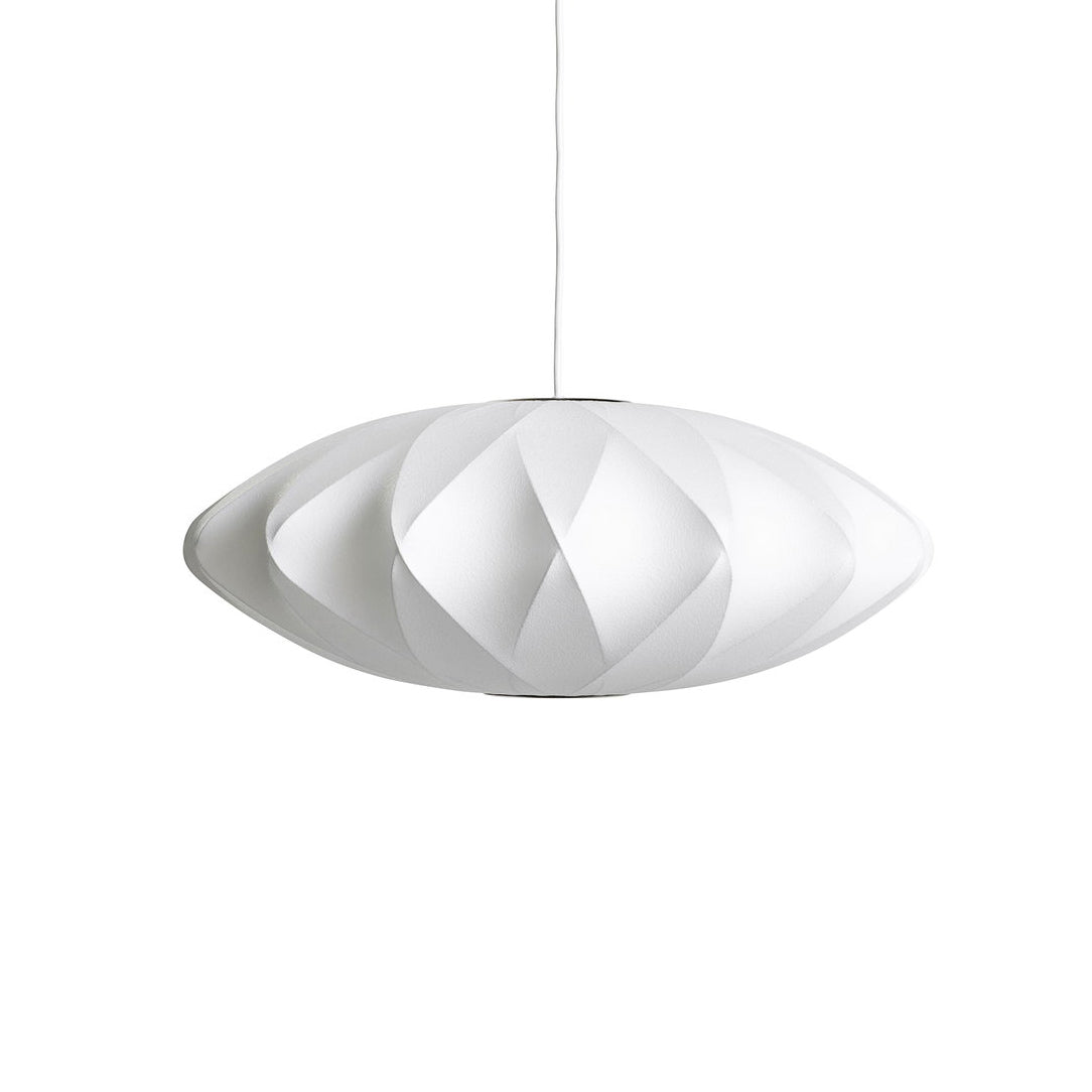 Bubble Silk Pendant Light 19.7 in White Ceiling Dining Room Modern Hanging Lamp | Thomler