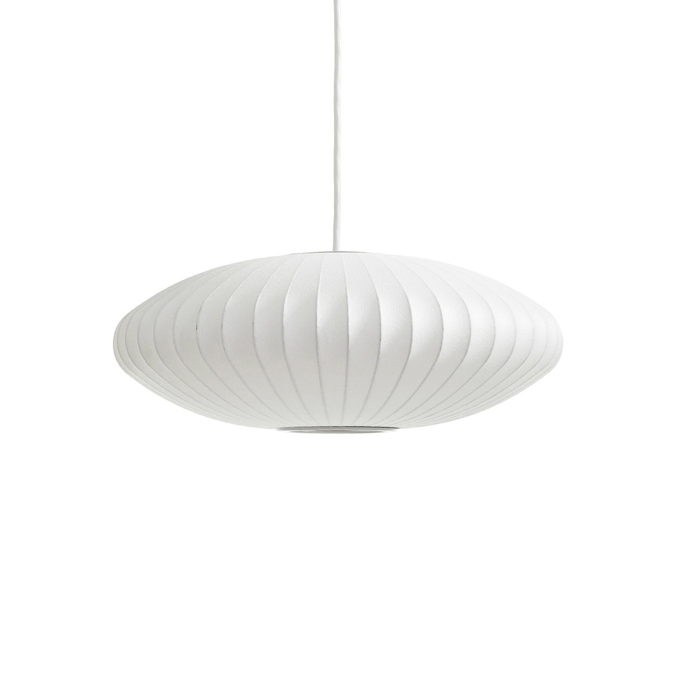 Bubble Silk Pendant Light 19.7 in White Ceiling Dining Room Modern Hanging Lamp | Thomler