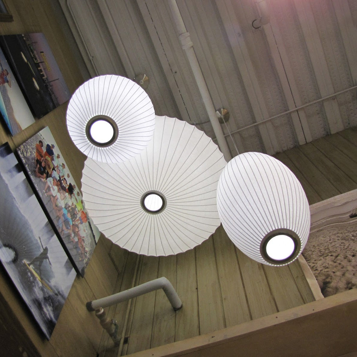 Bubble Silk Pendant Light 19.7 in White Ceiling Dining Room Modern Hanging Lamp | Thomler