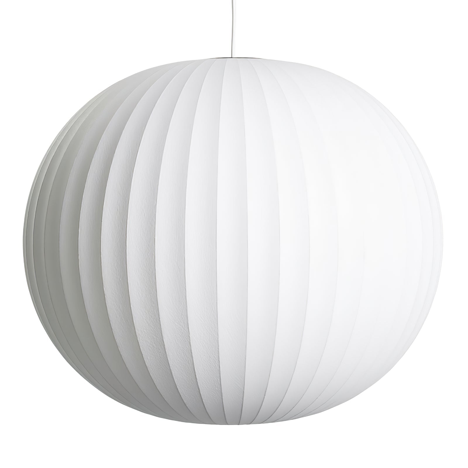 Bubble Silk Pendant Light 19.7 in White Ceiling Dining Room Modern Hanging Lamp | Thomler