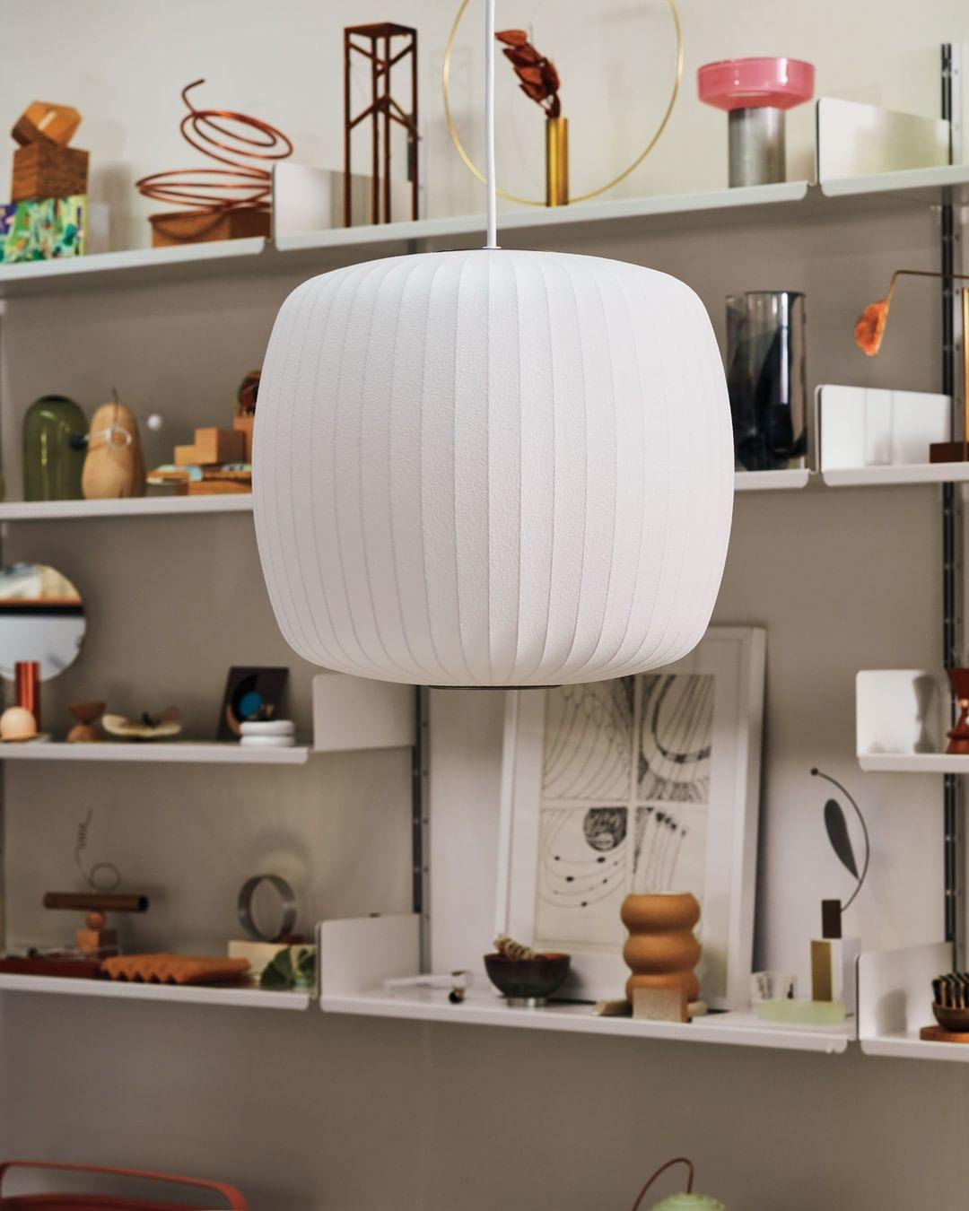 Bubble Silk Pendant Light 19.7 in White Ceiling Dining Room Modern Hanging Lamp | Thomler